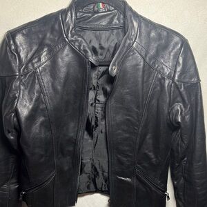 Elegant Black Leather Jacket